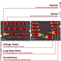 Discount E-Case 24-pc. Tool Case Electrical Bags / Cases
